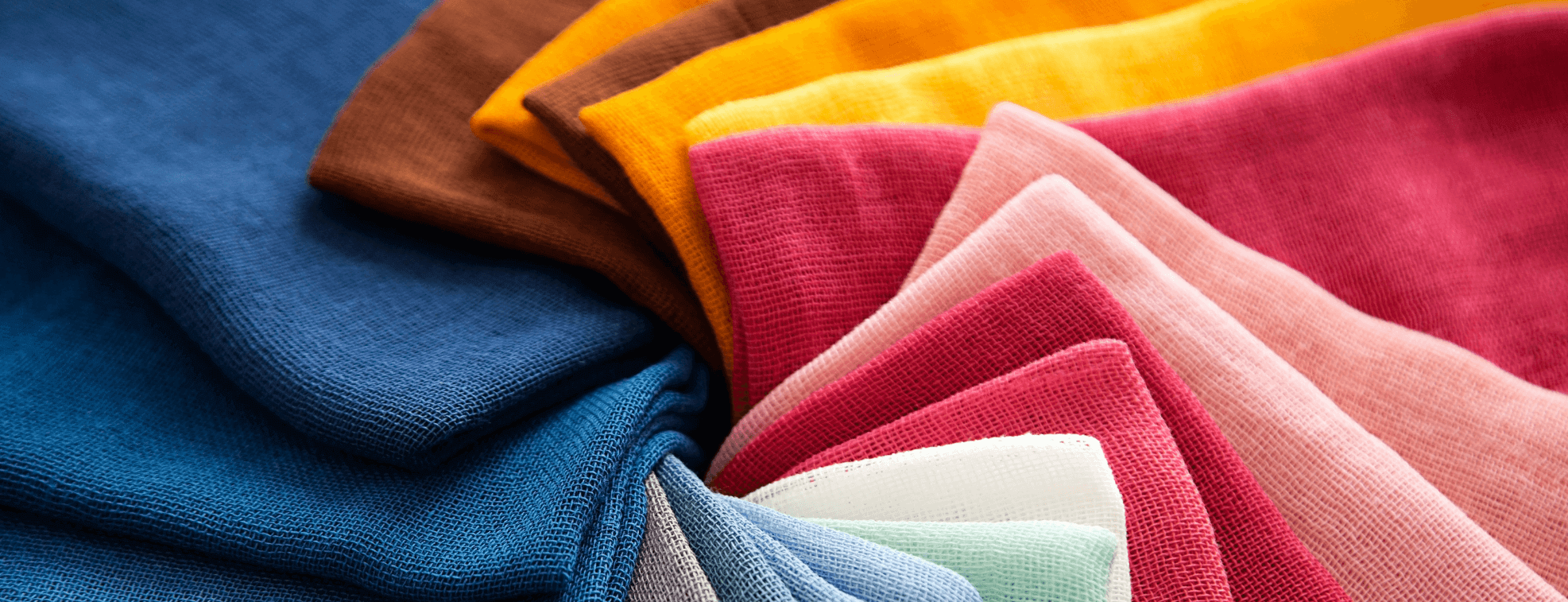 Colorful cotton fabrics